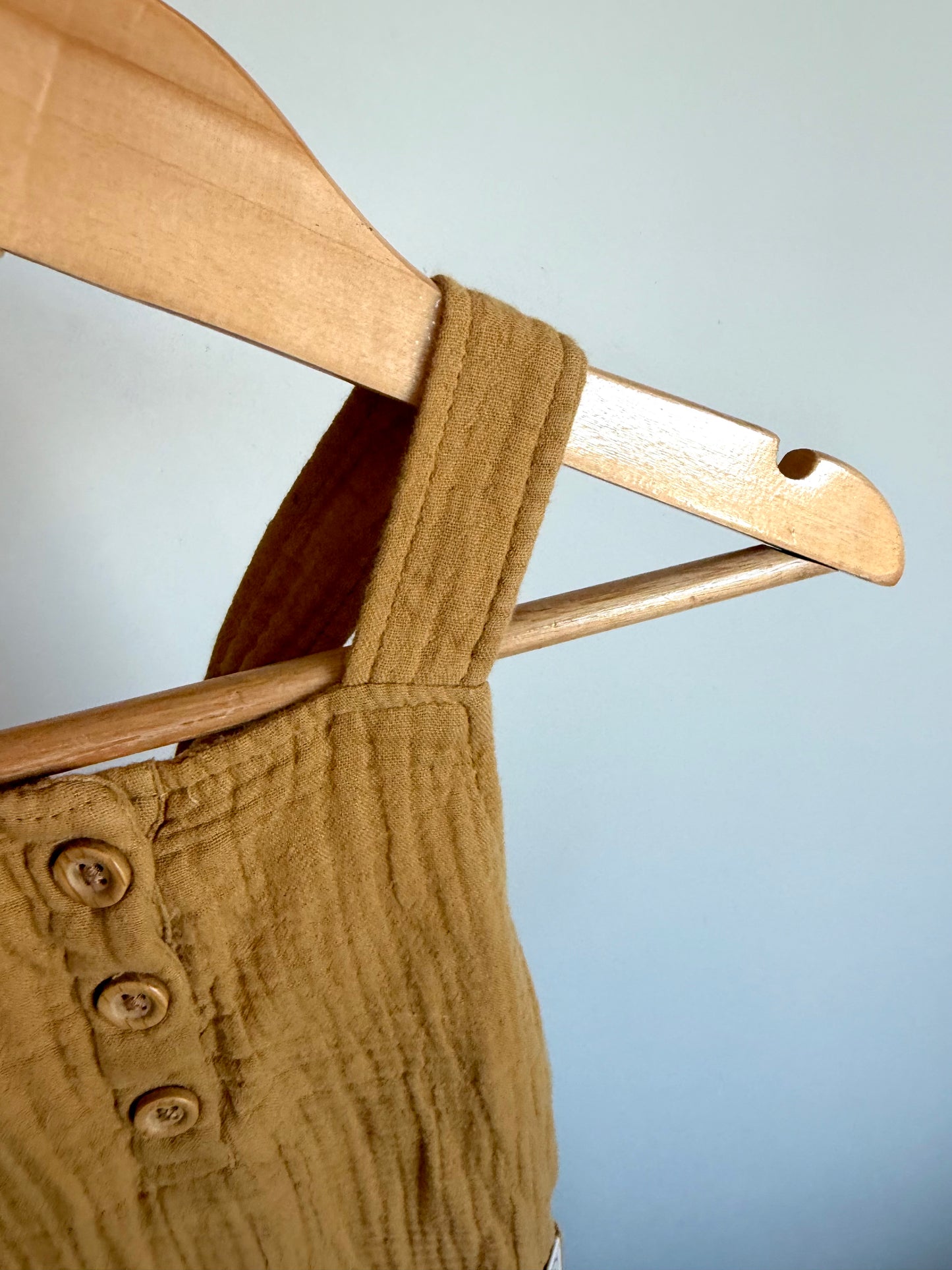Cotton Marigold Overalls / 9m