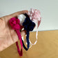 Floral Thin 4 Headbands (Pink ,White, Navy, Fuchsia) / 6-12m?