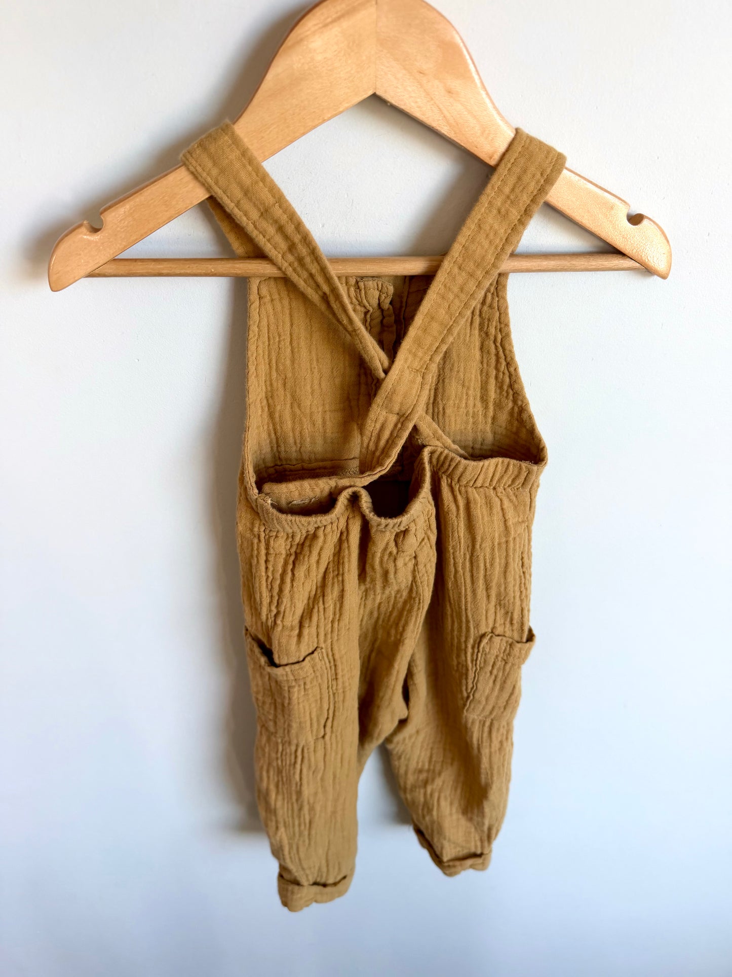 Cotton Marigold Overalls / 9m