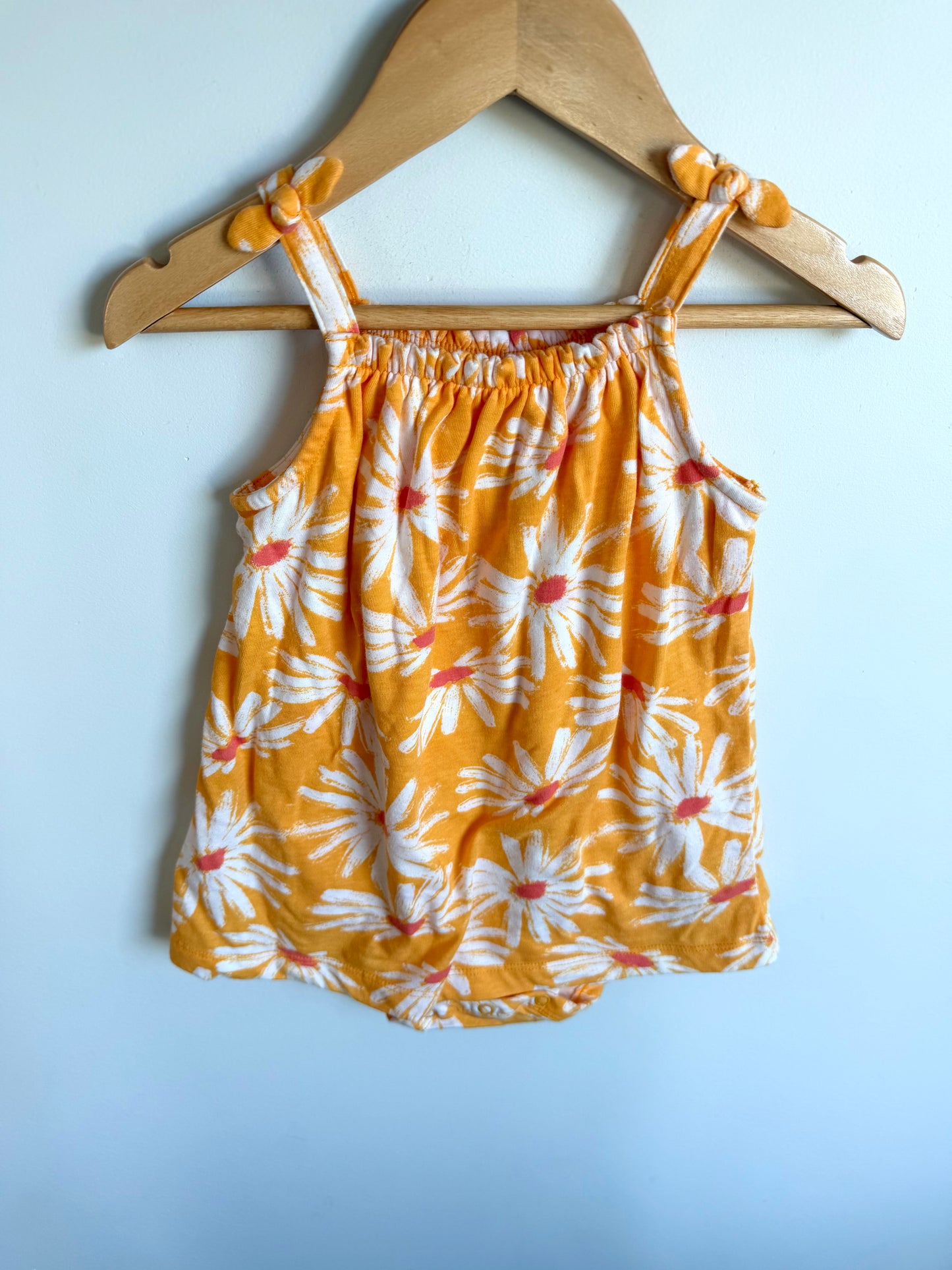 Marigold Flower Dress Bodysuit / 24m