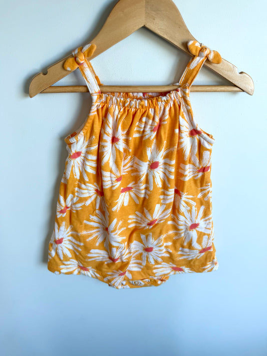 Marigold Flower Dress Bodysuit / 24m
