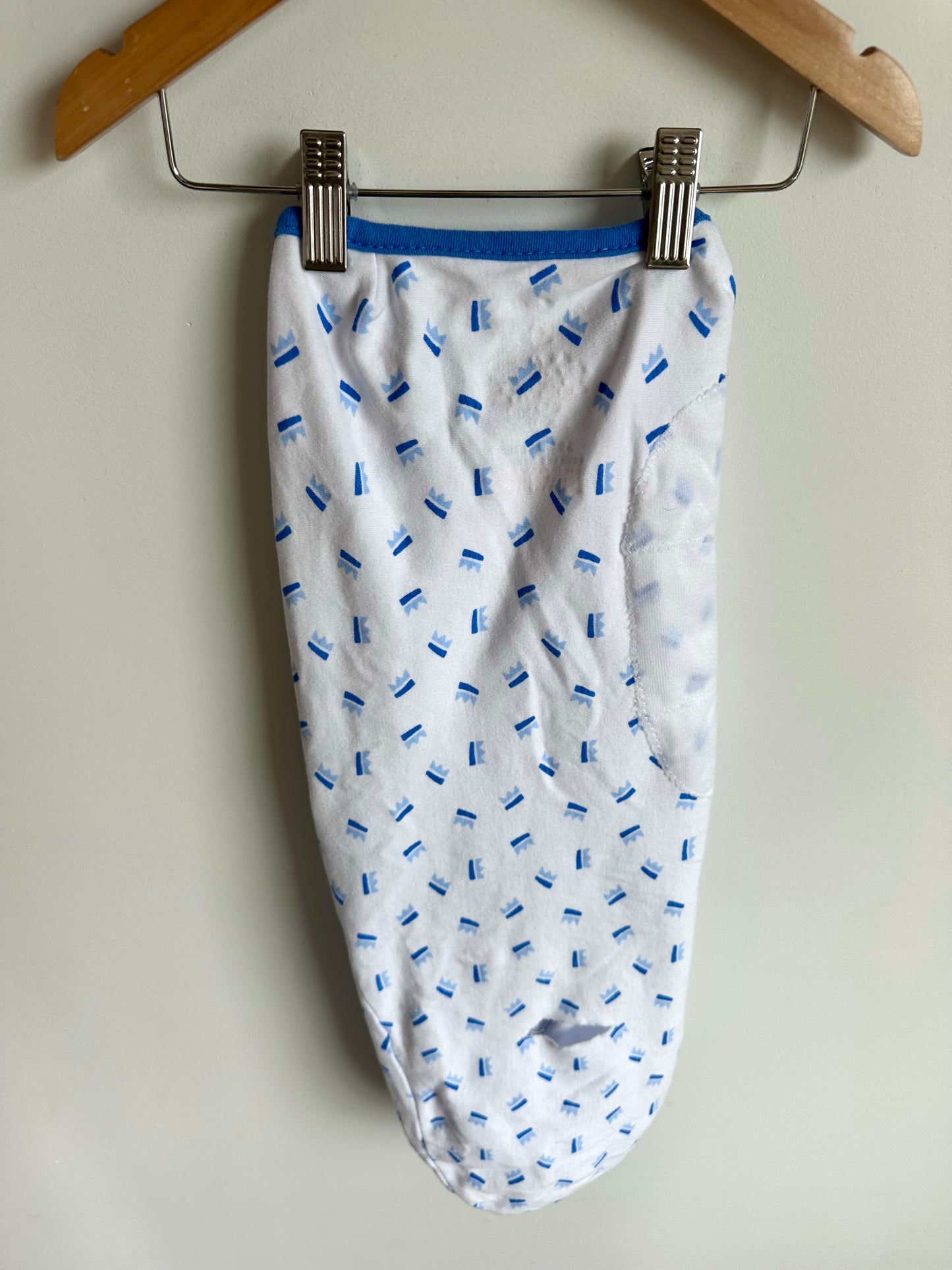Blue Crown Swaddle Sleep Sack / 14-18lbs