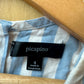 Blue + White Striped Tank Dress with Bow / 4T