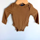 Copper Ribbed Bodysuit / 3-6m