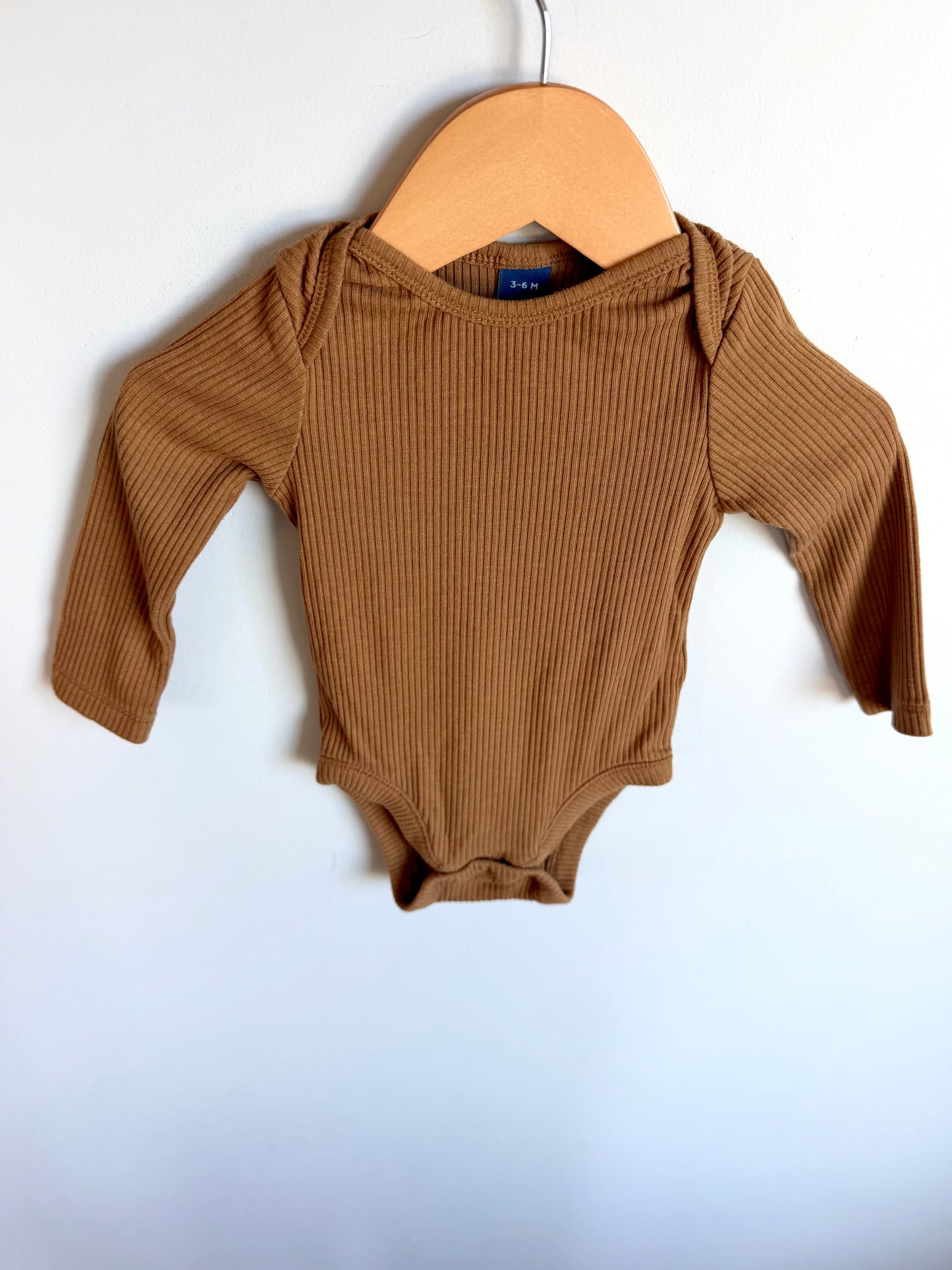 Copper Ribbed Bodysuit / 3-6m