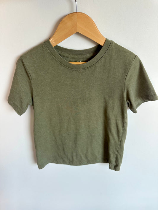 Olive Basic T-Shirt  / 4-6T