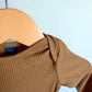 Copper Ribbed Bodysuit / 3-6m