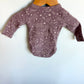 Purple Stars Wrap Bodysuit / 3-6m