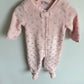 Pink Fuzzy Heart Sleeper / 6-9m