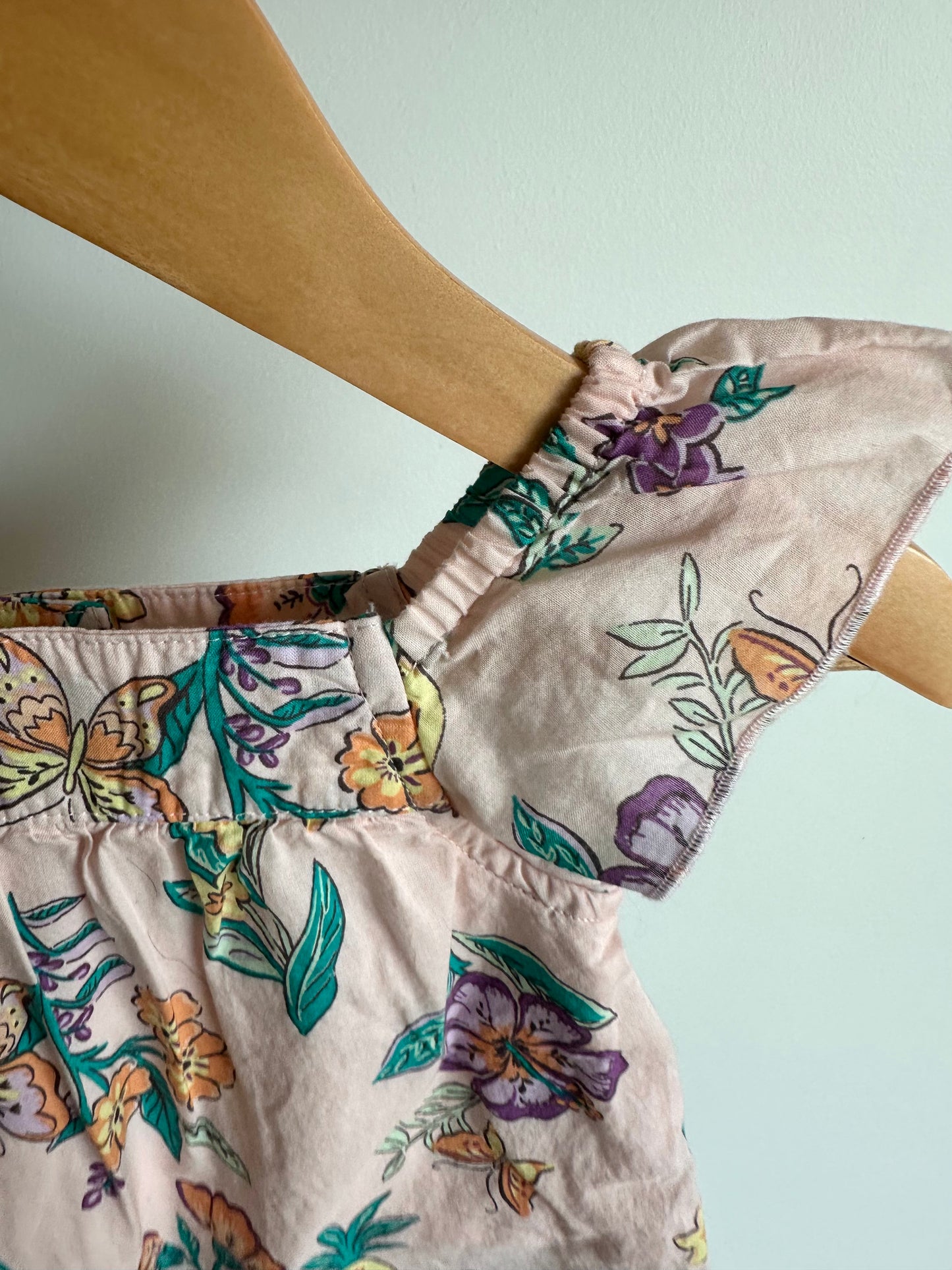Pink Floral Top / 9m