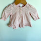 Polka Heart Pink Top / 6m
