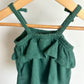 Green Ruffle Tank / 9m