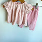 Pink Dot Top + Pants Set / 6-9m