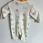 Organic Cotton Animal Pattern Snap Sleeper / 0-3m