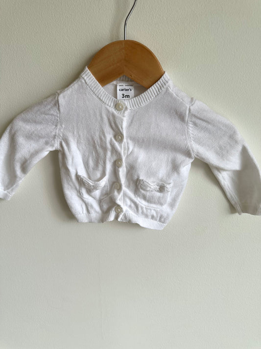 Dainty White Cardigan / 3m