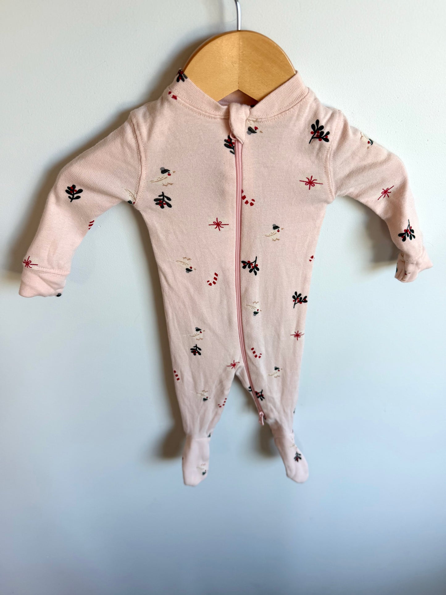 Bird Candycane Sleeper / 0-3m