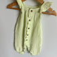 Lime Muslin Tank Jumpsuit / 0-3m