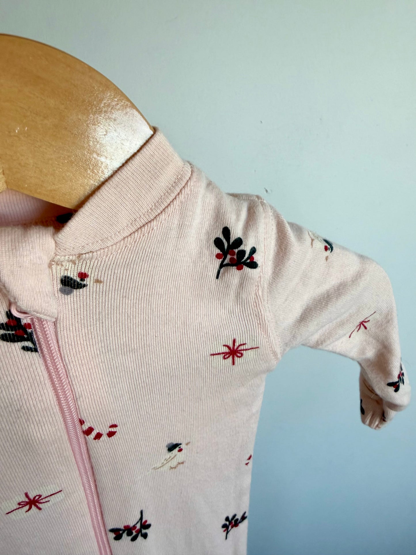 Bird Candycane Sleeper / 0-3m