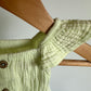 Lime Muslin Tank Jumpsuit / 0-3m