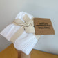 White Three Face Cloths (In Package)