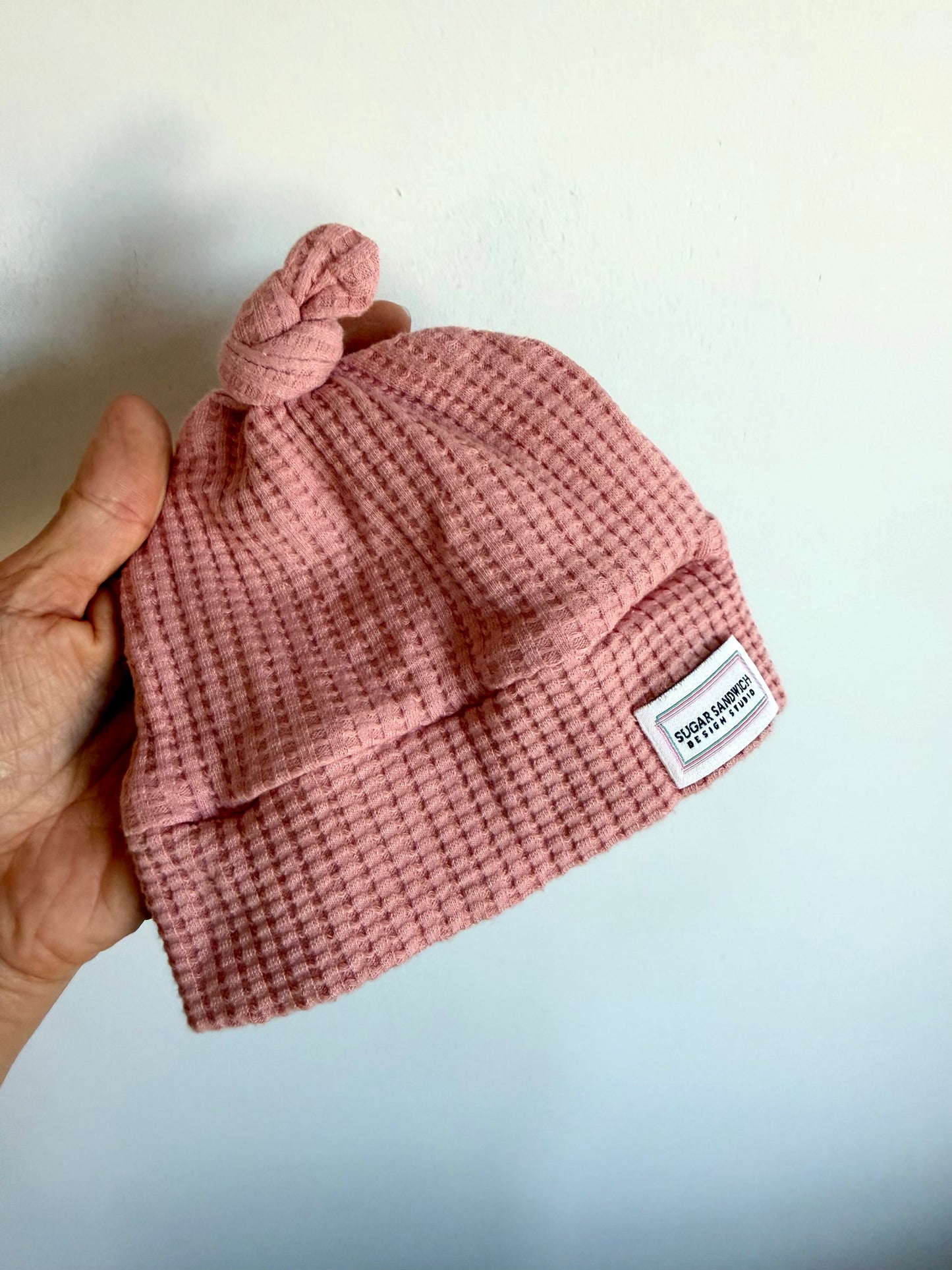 Sugar Sandwich Waffle Pink Toque / 3-6m