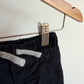 Black Tapered Ribbed Pants / 9m
