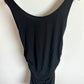Black Tank Maternity Dress with Ruching / Large