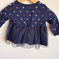 Navy Heart Dress / 6m