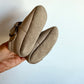 Taupe Velcro Soft Sole Shoes / 0-6m
