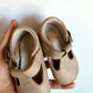 Taupe Velcro Soft Sole Shoes / 0-6m