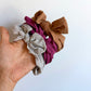 Grey, Fuchsia, Tan Headbands (3) / 3-9m?