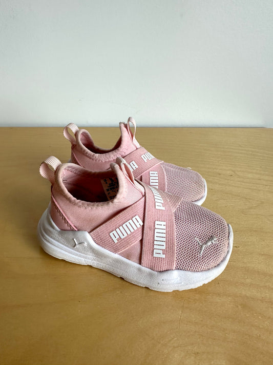 Pink Puma Sneakers / Size 4 Toddler