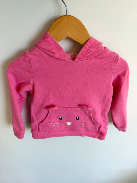 Mouse Pink Hoodie / 24m