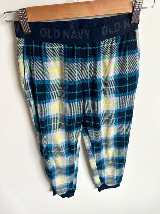 Blue Yellow Plaid PJ Pants / 8 years