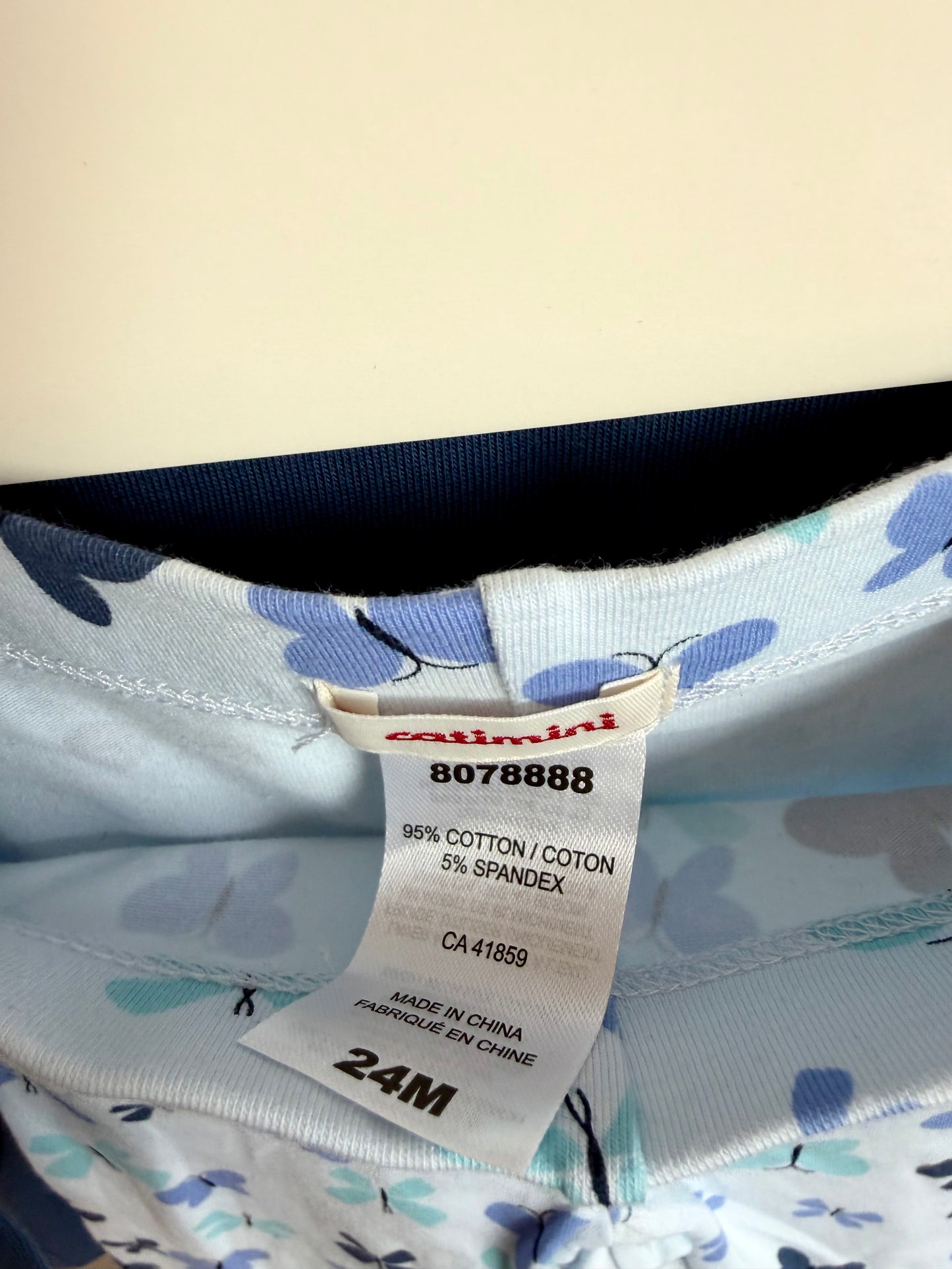 Butterfly Top + Pants (With tags) / 24m