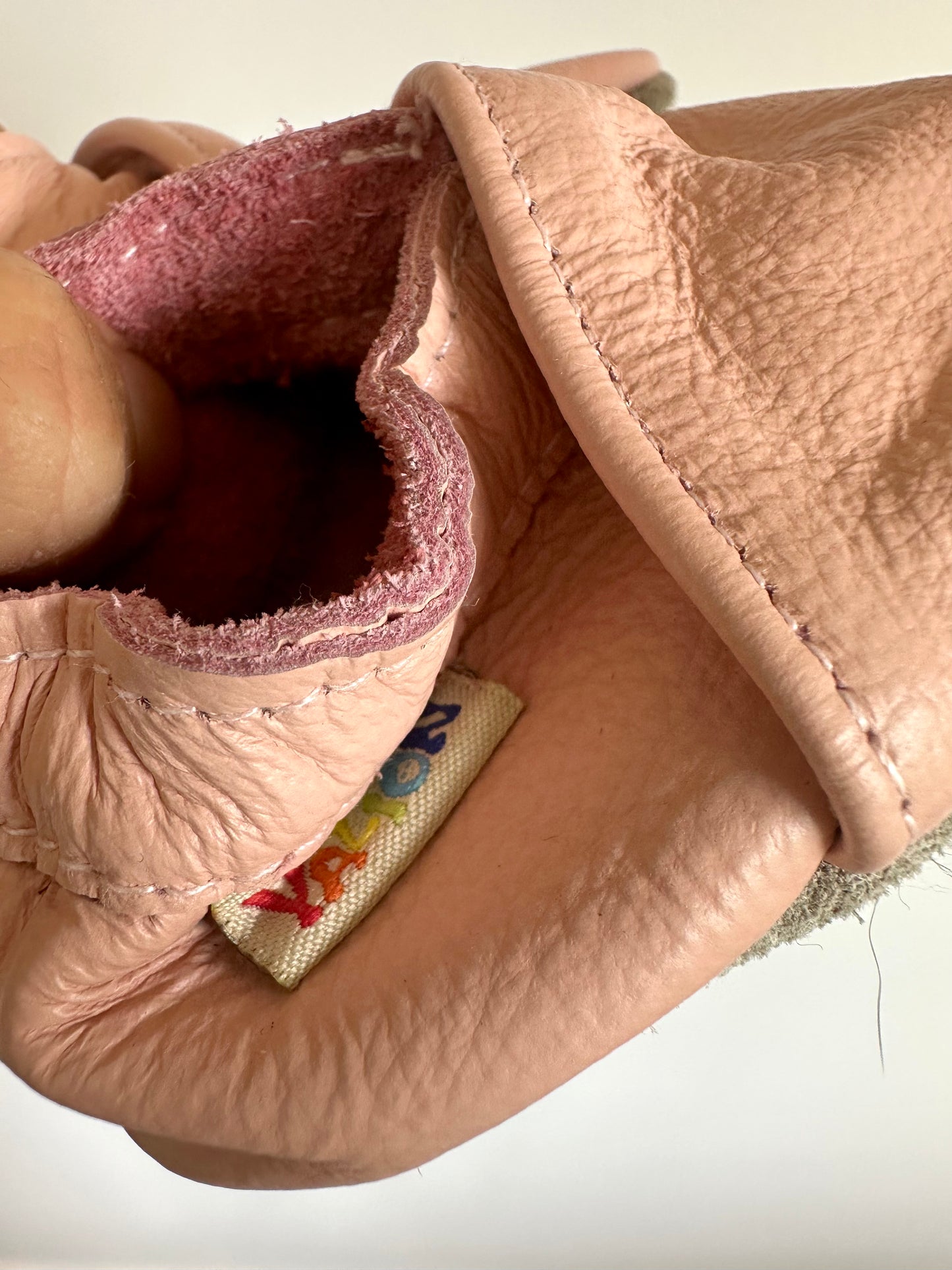 Pink Leather Soft Sole Shoes / Size 4 Toddler?
