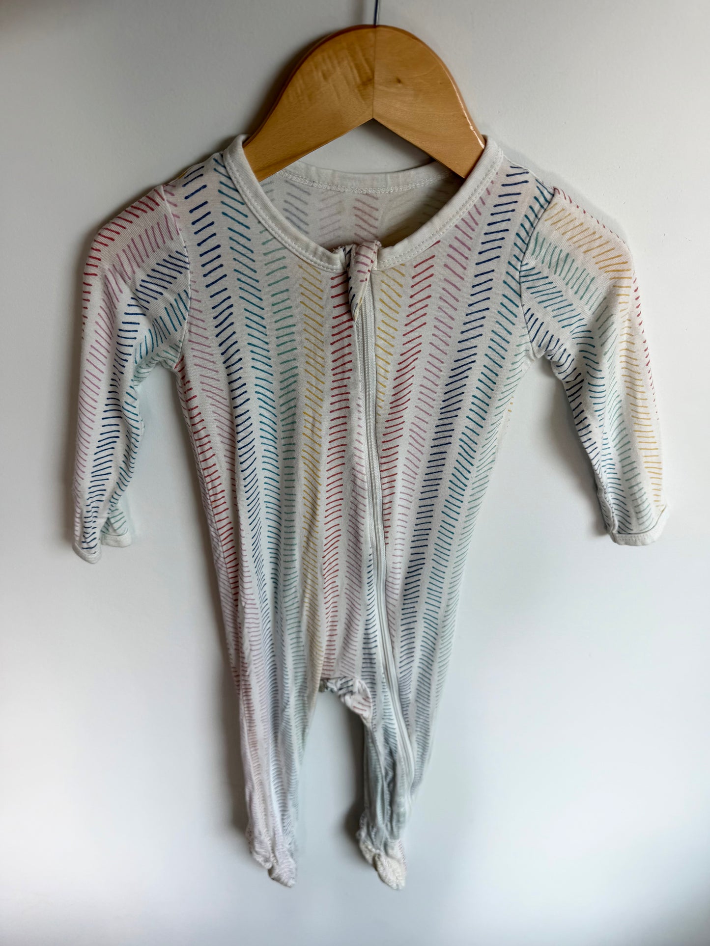 Kyte Rainbow Herringbone Sleeper / 18-24m