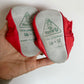 Red Knit Leather Soft Sole Shoes / Size 1-2 Infant