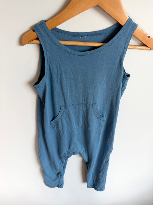 Blue Pocket Tank Jumpsuit / 2T?