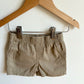 Striped Button Up and Tan Shorts Set / 9m