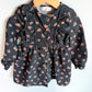 Corduroy Long Sleeve Floral Dress / 2T