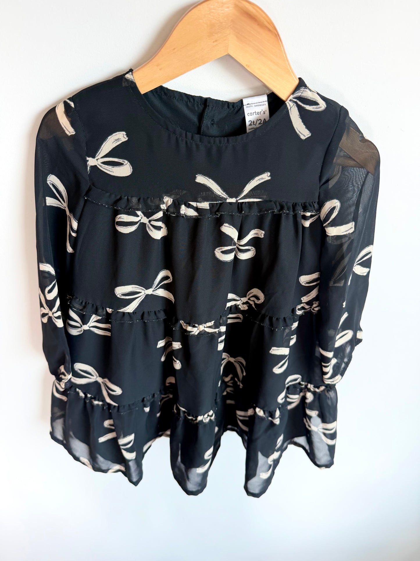 Bow Dark Dress / 2T
