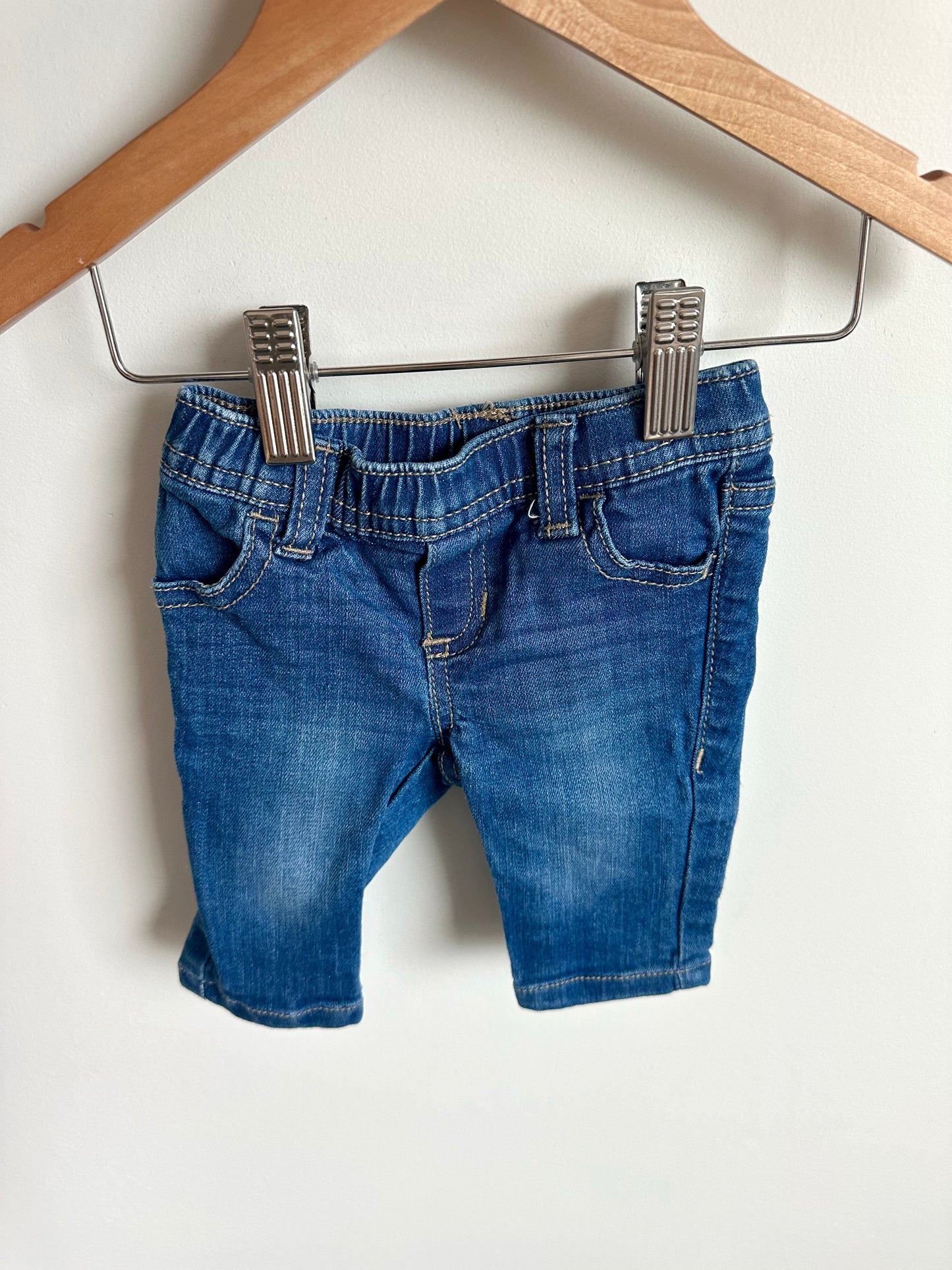 Blue Stretch Jeans / 0-3m