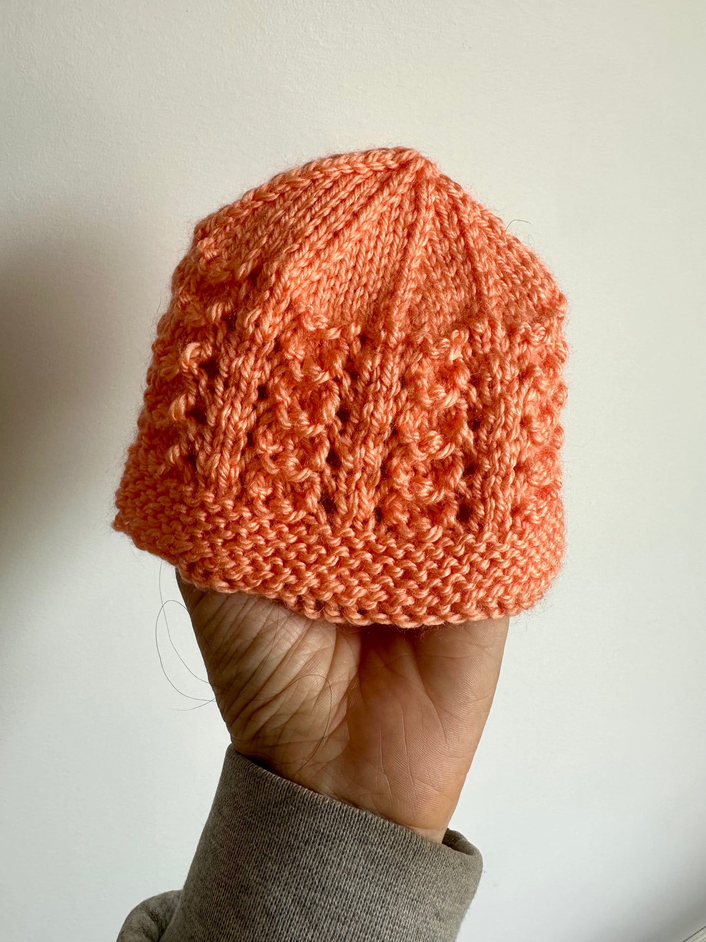 Two Knit Beanies / 0-3m
