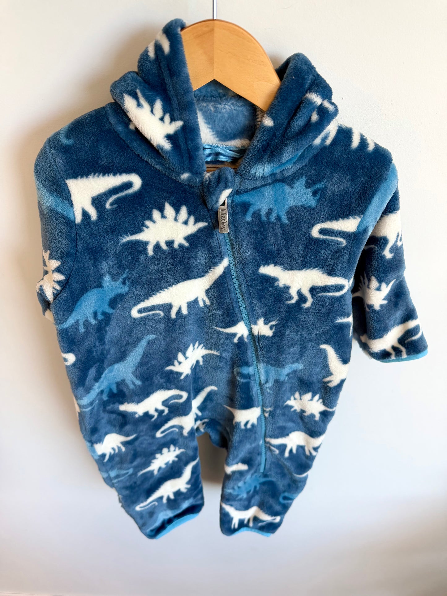 Hatley Dinosaur Blue Bunting Suit / 12-18m