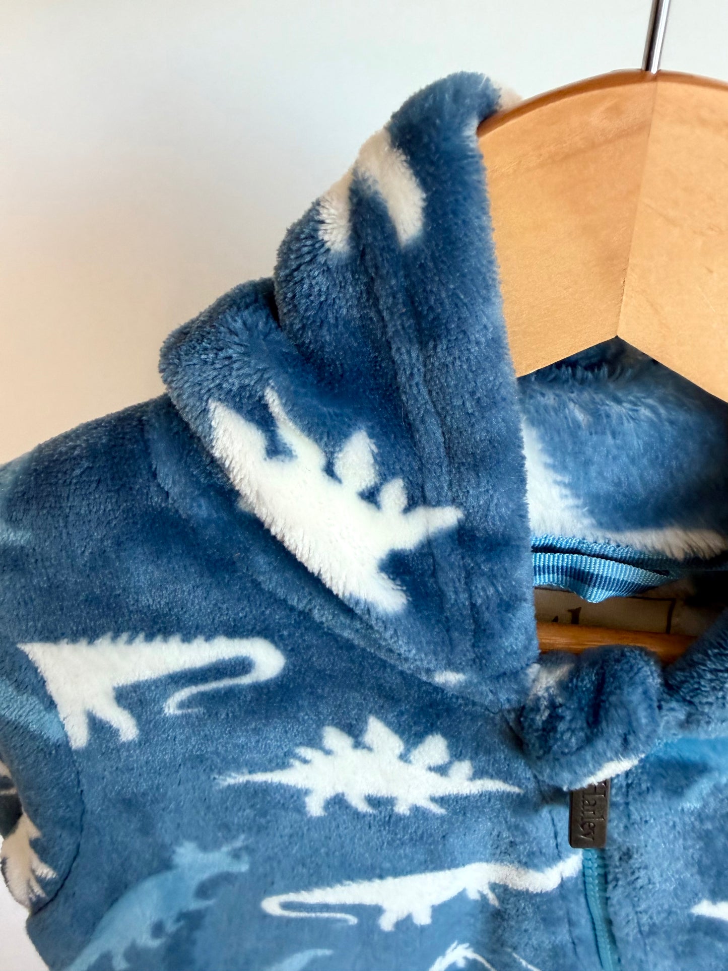 Hatley Dinosaur Blue Bunting Suit / 12-18m