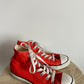 Converse High Top Orange Shoes / Size 3 Big Kids (No Shipping)