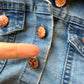 Butterfly Button Jean Jacket / 24m
