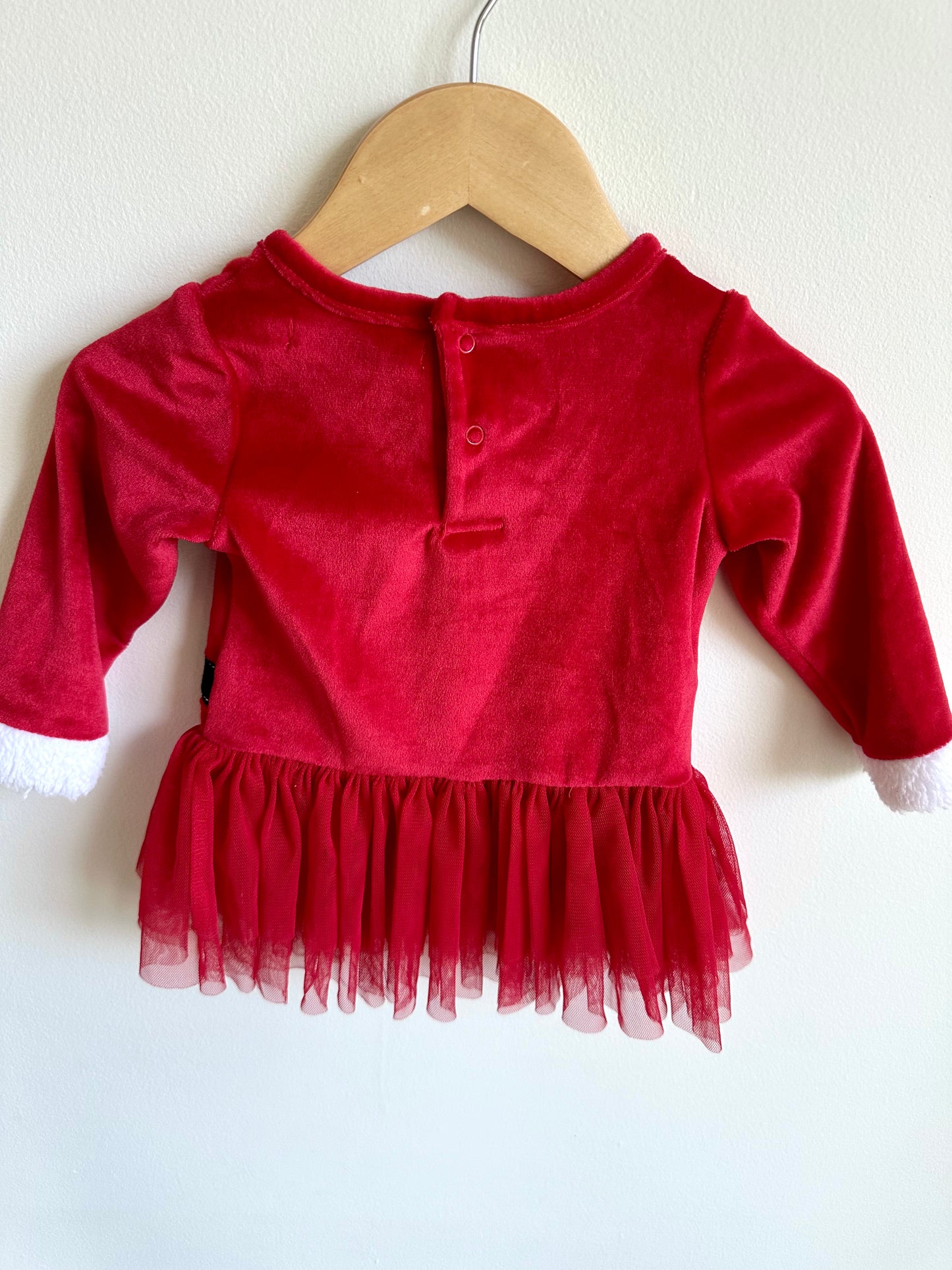 Santa Top with Tulle Skirt / 6-12m