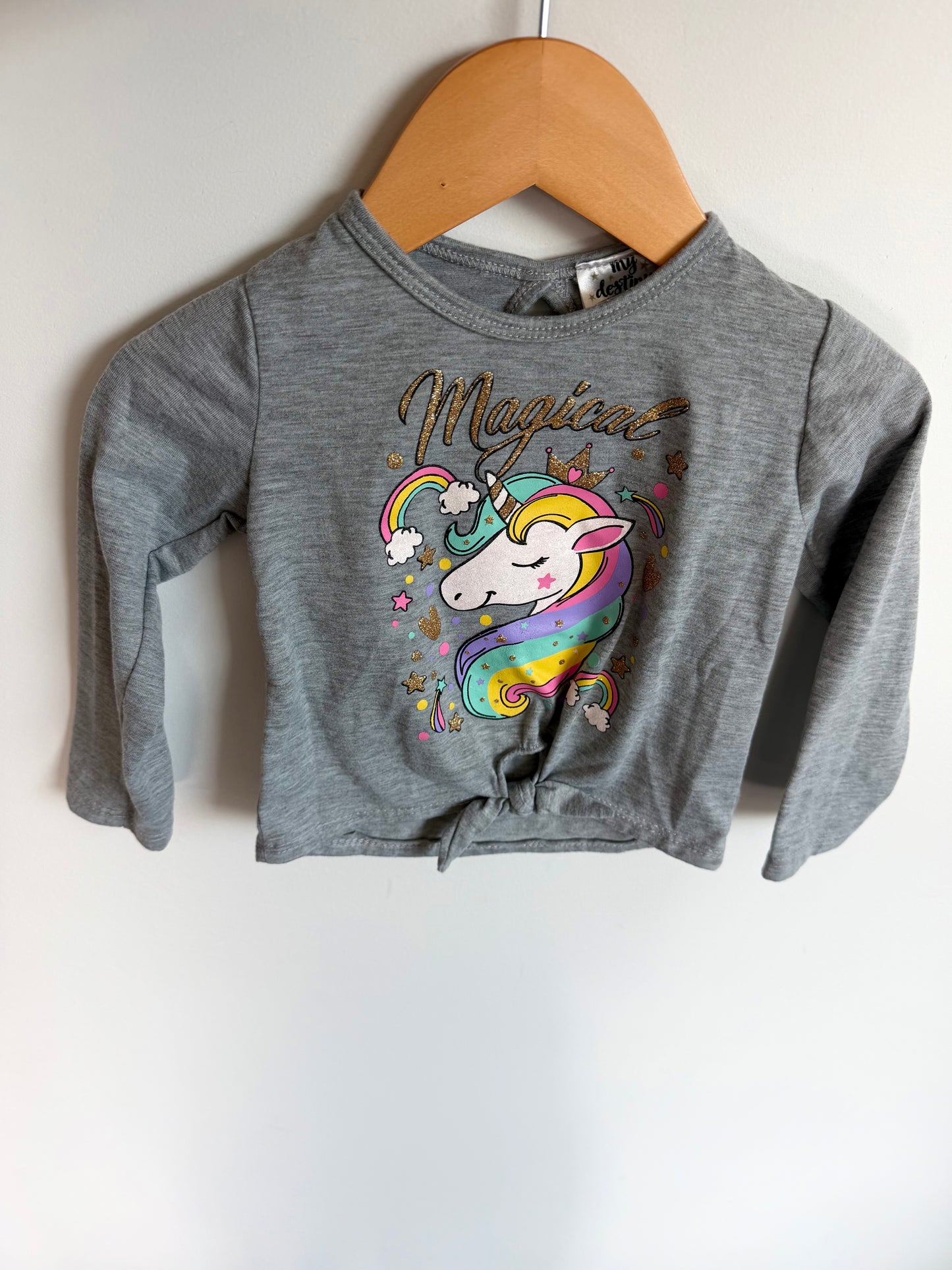 Magical Unicorn Knotted Top / 24m